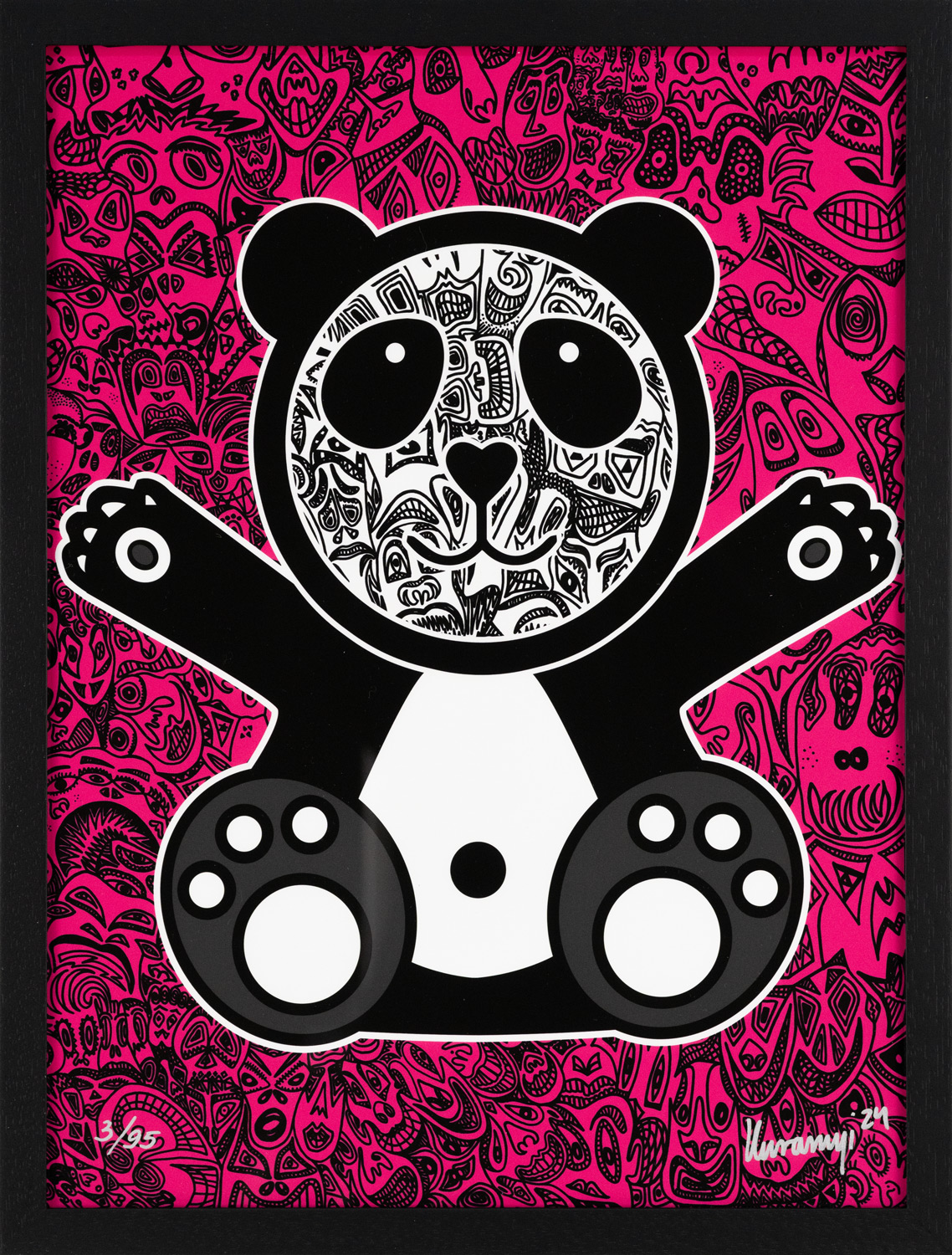 Happy Panda Pink - S